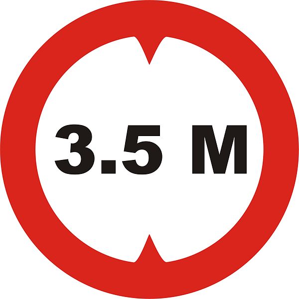 Vehicle Height Limit road sign