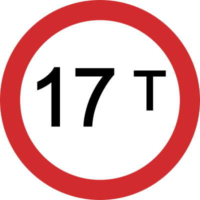 Vehicle Load Limit road sign