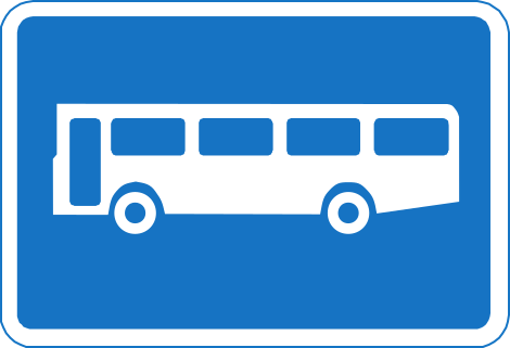 Bus Stop road sign