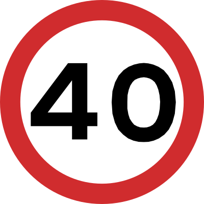 Speed Limit road sign