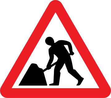 Men at Work road sign