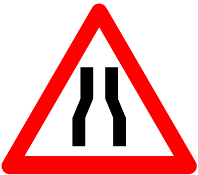 Narrow Road road sign