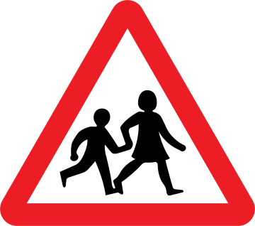 शाळा / विद्यालय रस्ता चिन्ह